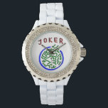 Mah Jongg Joker Watch<br><div class="desc">Have a joker on your wrist with this elegant watch.</div>