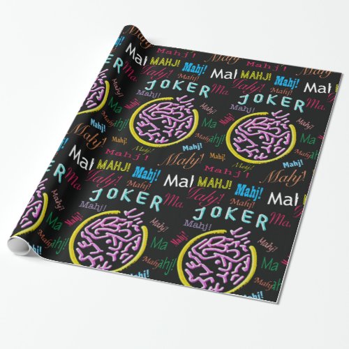 Mah Jongg Joker Wrapping Paper