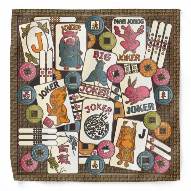 Mah Jongg Jokers Bandana (Front)