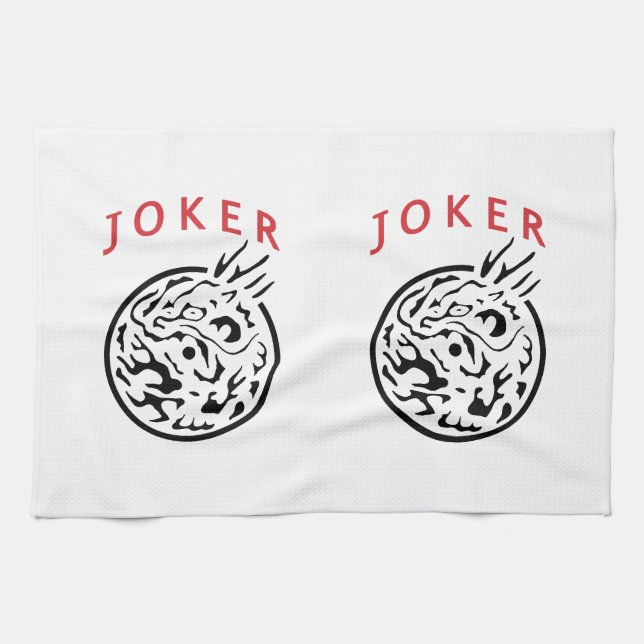 Mah Jongg Jokers Kitchen Towel (Horizontal)