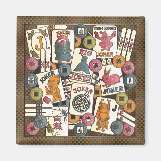 Mah Jongg Jokers Magnet (Front)