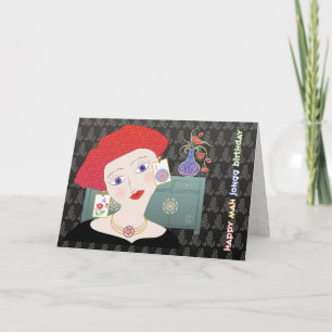 Mah Jongg Lady 01 Card