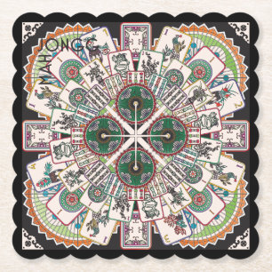Mah Jongg Limerick Kong Coasters