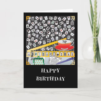 Mah Jongg Limerick Mahj Birthday Card