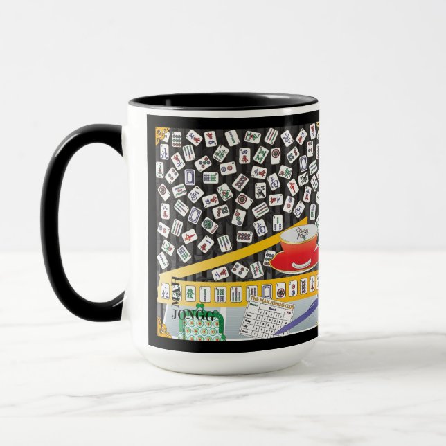 Mah Jongg Limerick Mahj Mug (Left)