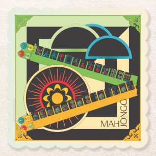 Mah Jongg Limerick Whine Coasters