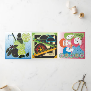 Mah Jongg Limericks 2 Trifold Card