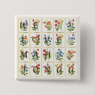 Mah Jongg Love Button