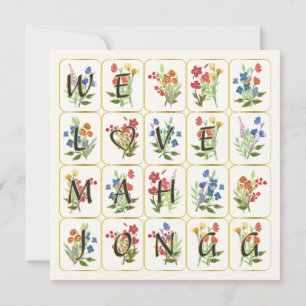 Mah Jongg Love Flat Card