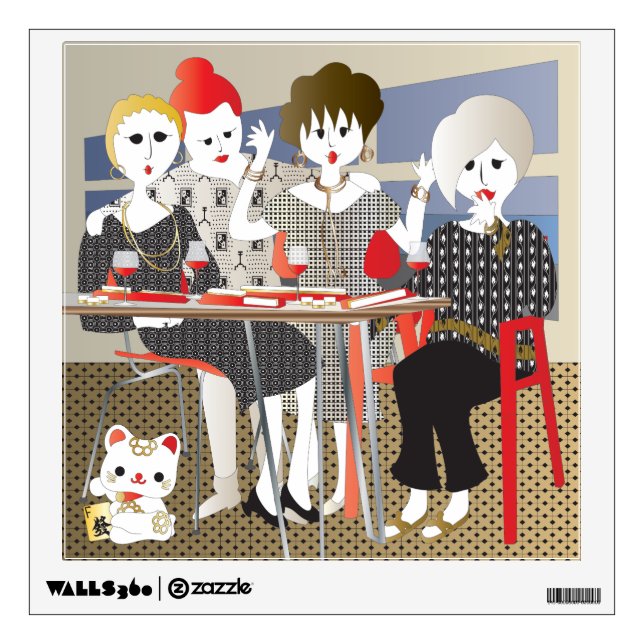 Mah Jongg MAHJ! Wall Decal (Front)