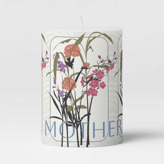 Mah Jongg Mother’s Day Candle (Front)