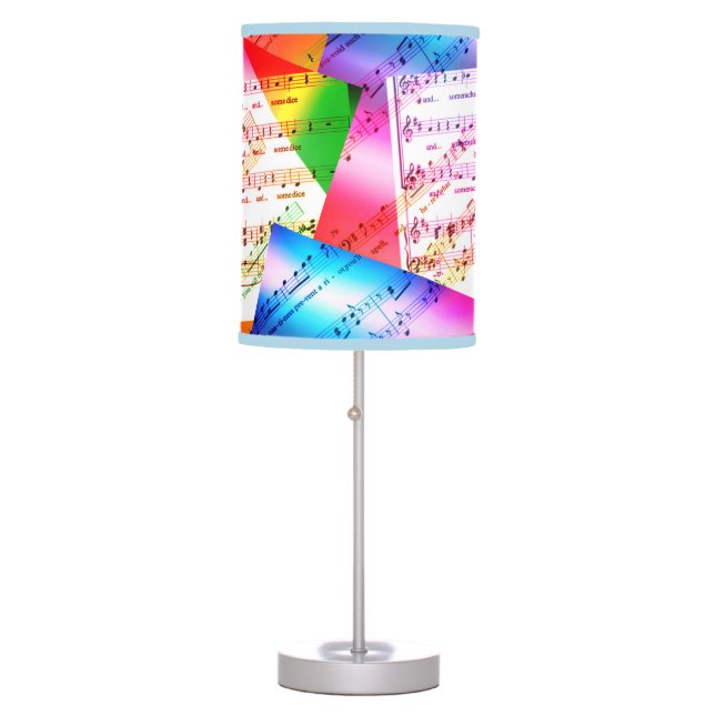 Mah Jongg Music Notes Lamp (Front)