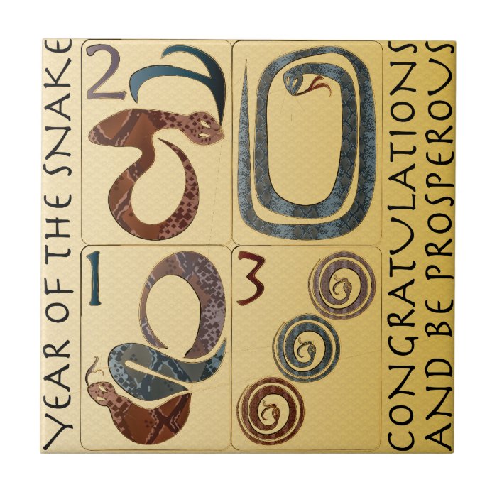 Mah Jongg New Year 2013 Snake Tiles Tile