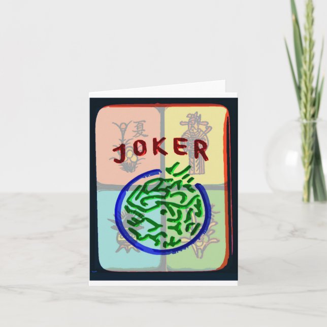 Mah Jongg Notecard  Joker (Front)