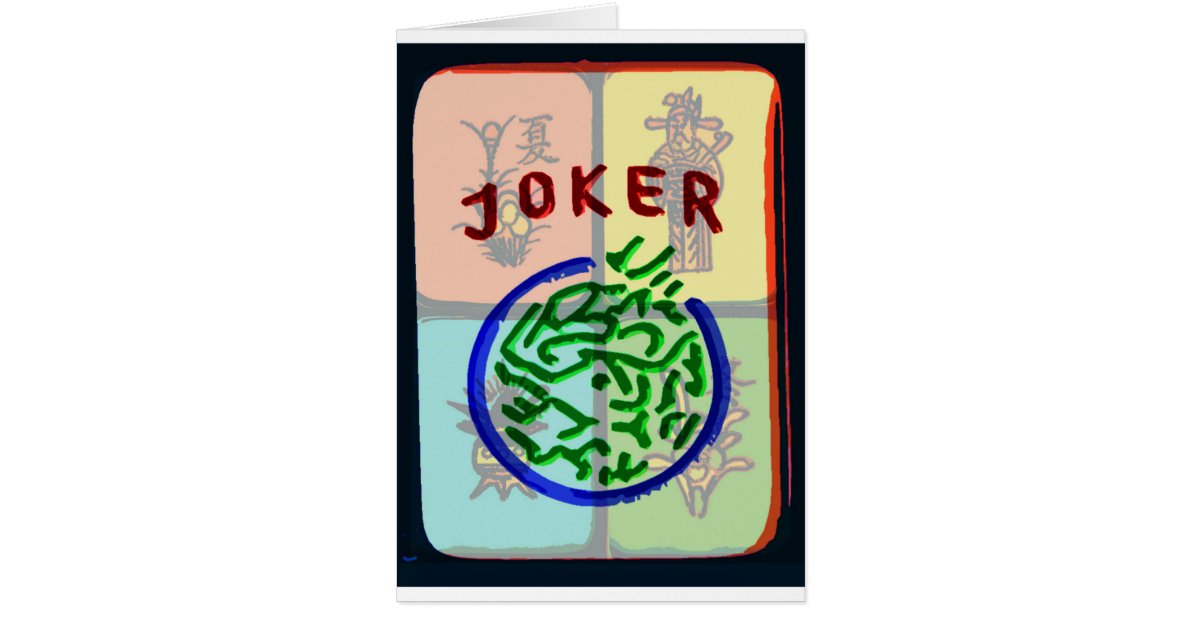 Mah Jongg Notecard Joker | Zazzle