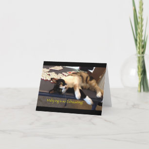 Mah Jongg Notecard "Mahj-ing is Exhausting!"