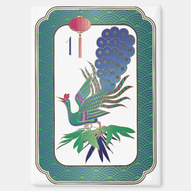 Mah Jongg One Bam Magnet (Front)