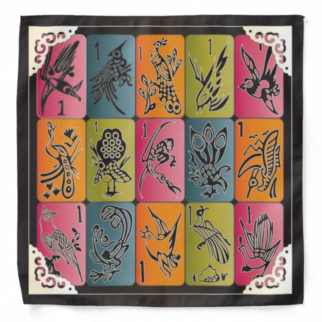 Mah Jongg One Bams Bandana (Front)