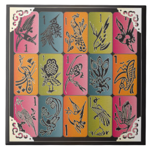 Mah Jongg One Bams Ceramic Tile