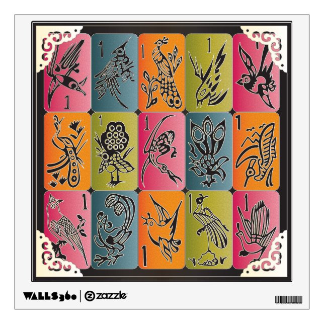 Mah Jongg One Bams Wall Sticker (Front)