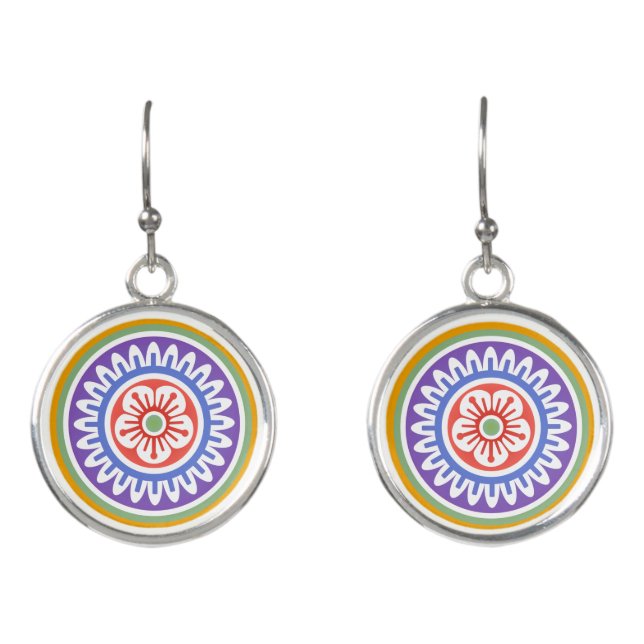 Mah Jongg One Dot 01 Earrings (Front)