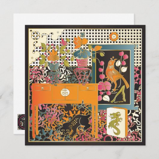 Mah Jongg Orange Table (Front/Back)