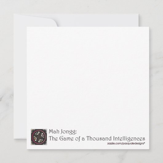 Mah Jongg Orange Table (Back)