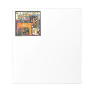 Mah Jongg Orange Table Notepad