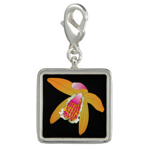 Mah Jongg Orchid Charm