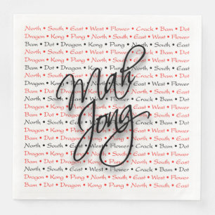 Mah Jongg Paper Napkins