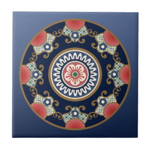 Mah Jongg Patterns Ceramic Tile