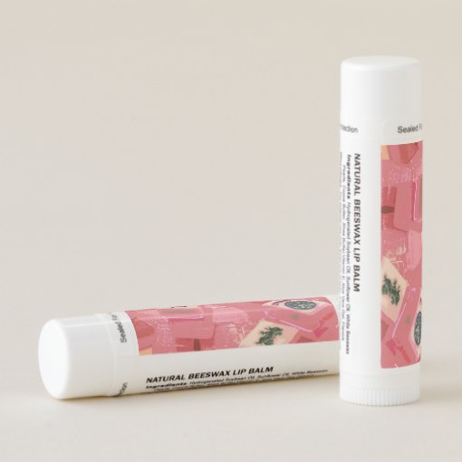 Mah Jongg Pink Tiles Lip Balm | Zazzle