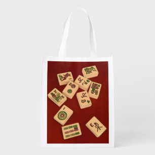 Mah Jongg Play Grocery Bag