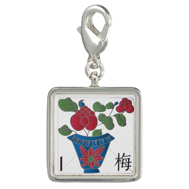 Mah Jongg Plum Charm (Front)