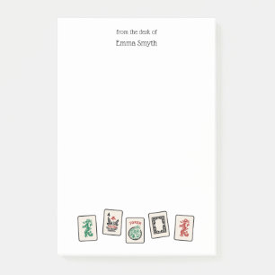 Mah Jongg Post-It Notes