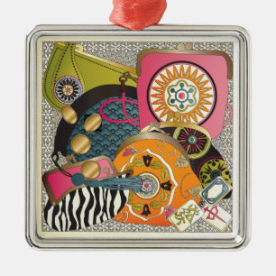 Mah Jongg Purses Metal Ornament