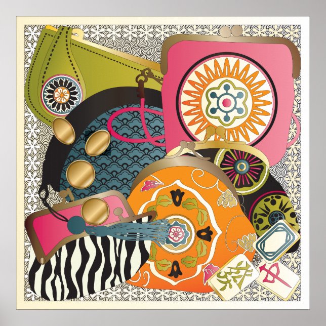 Mah Jongg Purses Poster (Front)