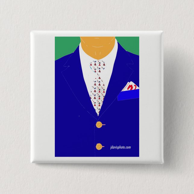 Mah Jongg Red Dragon Pin (Front)