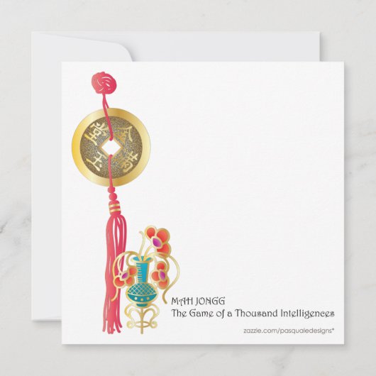 Mah Jongg Red Table (Back)