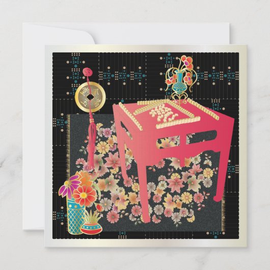 Mah Jongg Red Table (Front)