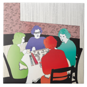 Mah Jongg Retro2 Ceramic Tile