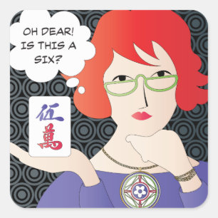 Mah Jongg Sayings Cracks Stickers