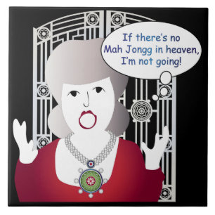 Mah Jongg Sayings Heaven Ceramic Tile