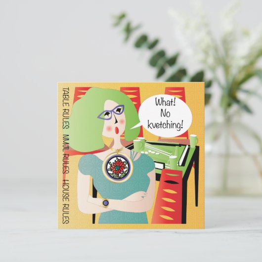 Mah Jongg Sayings Kvetching (Standing Front)