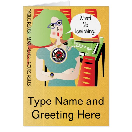 Mah Jongg Sayings Kvetching Cards (Front)