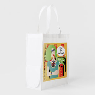 Mah Jongg Sayings Kvetching Grocery Bag