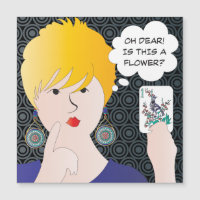 Mah Jongg Sayings One Bam Magnet Card