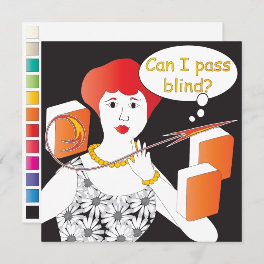 Mah Jongg Sayings Pass Blind (Front/Back)