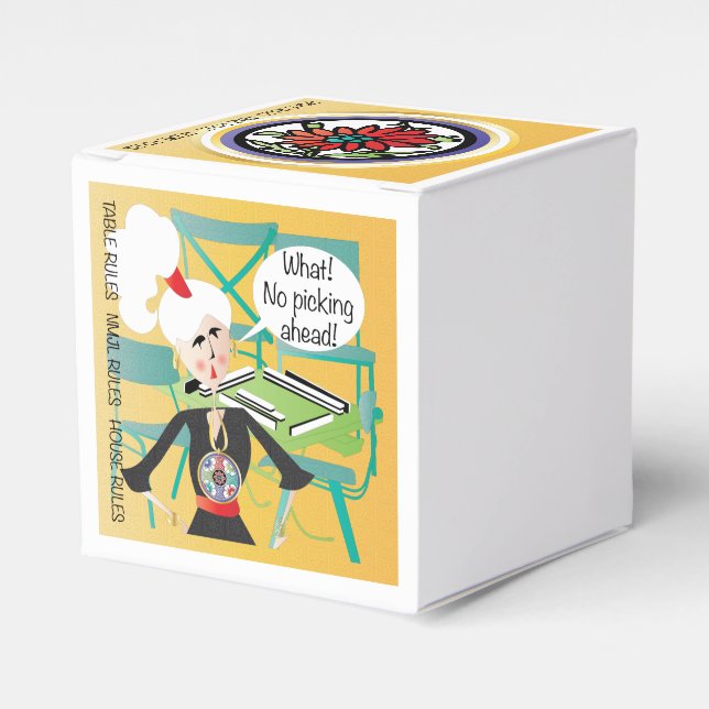 Mah Jongg Sayings Picking Ahead Favor Boxes (Front Side)