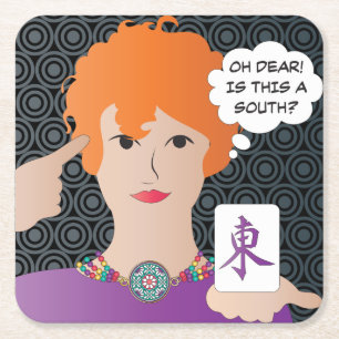 Mah Jongg Sayings Winds Coaster